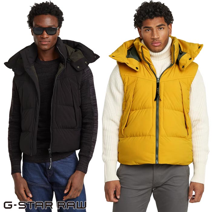 ���������� ���� G-STAR RAW �٥��� �������� ��� G- Whistler Padded Hooded Vest 2.0 25346-D518 ����̵��