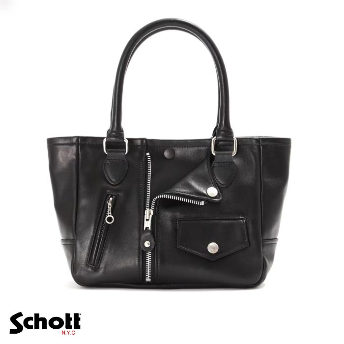 Schott(ショット) ミニライダース レザートートバッグ BAG 鞄 メンズ