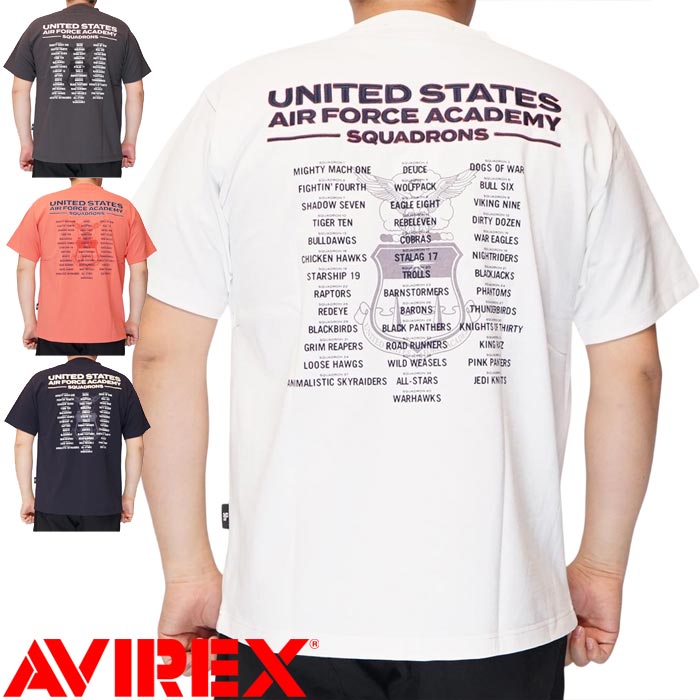 AVIREX ���ӥ�å��� ��������å��� T����� Ⱦµ ��� USAFA SQUADRONS EMBROIDERY T-SHIRT 783-5134014 ����̵��