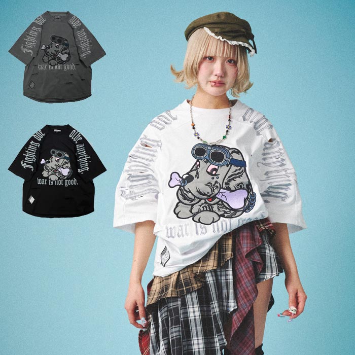 GALFY ガルフィー Tシャツ 半袖 メンズ レディース ドッグ 病みに