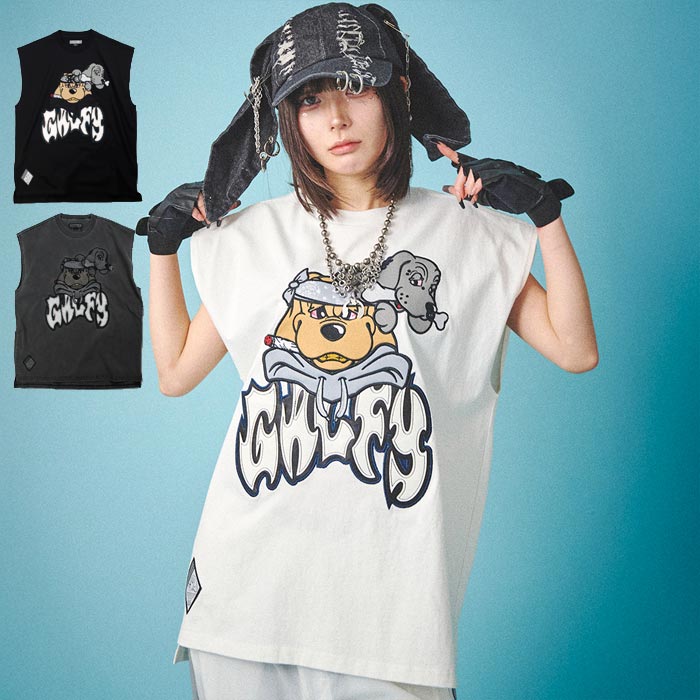GALFY ガルフィー 袖を忘れしTシャツ タンクトップ メンズ レディース