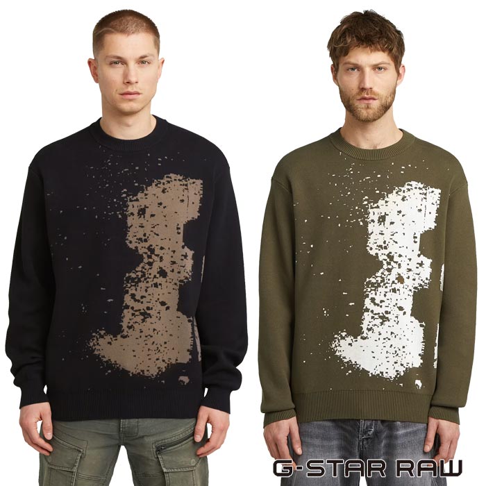 ���������� ���� G-STAR RAW �ץ륪���С� ��� Sprayed 89 Relaxed Knit D27772-D488 ����̵��