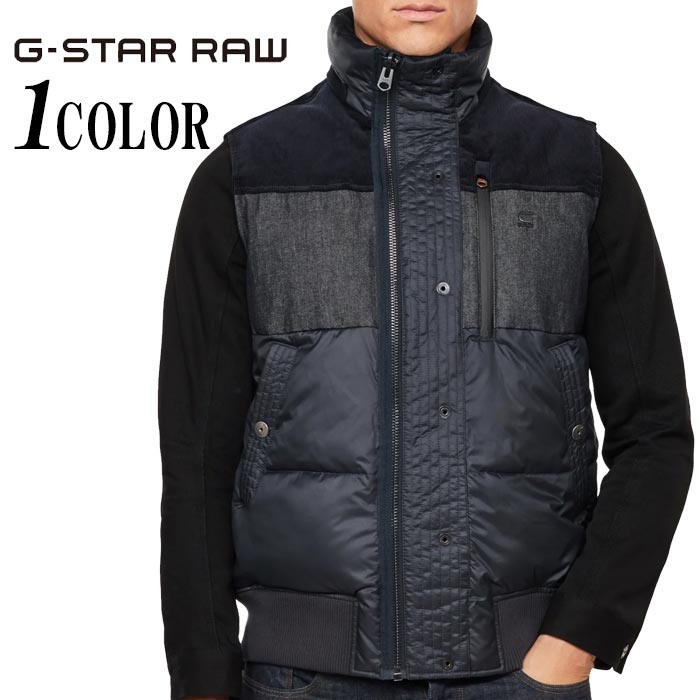 G-STAR RAW �������������� �٥��� ��� Denim Mix Quilted Puffer Vest D17594-B958 ����̵����G-STAR RAW���鿷��٥��Ȥ��о�!!��