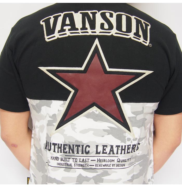 ���ָ������8690�ߤ�30%OFF������[SALE] VANSON[�Х󥽥�] �ӥå������� �졼���� �ɽ� T�����/Ⱦµ/NVST-903/����̵��