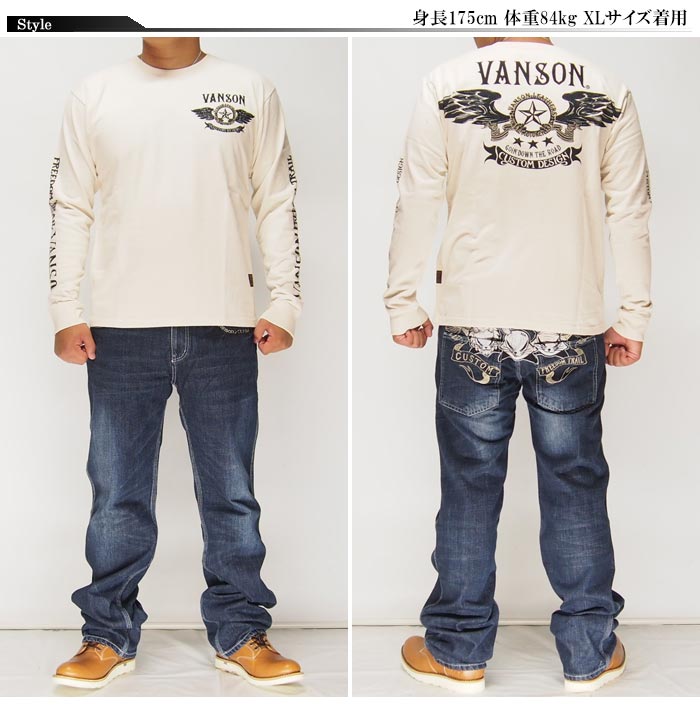 �ڥ����奢����ָ��ꥻ��������8690�ߤ�31%OFF������[SALE] VANSON[�Х󥽥�] �����󥰥����� ����T�����/NVLT-713��VANSON(�Х󥽥�)���鿷����ƥब�о�!!��/����̵��