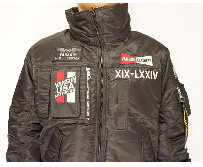 �ڥ����奢����ָ��ꥻ��������32780�ߤ�30%OFF������[SALE] �Х󥽥� VANSON MA-1 �ե饤�� ���㥱�å� �������� ���  �ϥ��ͥå� NVJK-902�ڥХ󥽥󤫤鿷����������о�!!��/����̵��