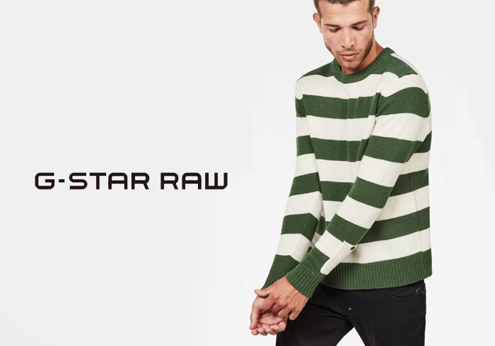 ��󥵥����Τ����15400�ߤ�60%OFF������[SALE] G-STAR RAW[��������������] Doolin Stripe Knit �˥åȥ�������/D10771-A758/����̵��