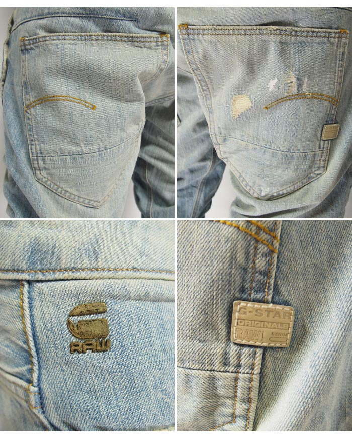 G-STAR RAW[��������������] Staq 3D Straight Tapered Jeans ������/�ǥ˥�/D02036-8595/����̵���ڥ������������鿷����󥺤��о�!!��
