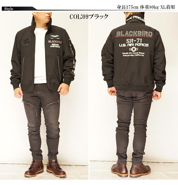 AVIREX[��������å���] BLACKBIRD STAND ZIP JKT �֥�å��С��� ������ɥ��å� ���㥱�å� �ߥ꥿�꡼ �ߥ꥿�꡼���㥱�å� 6102133/����̵����AVIREX���鿷��㥱�åȤ��о�!!��