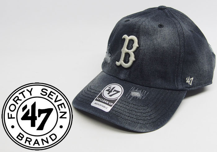 Stay 78 ダメージ加工キャップ 47Brand[ﾌｫｰﾃｨｰﾅｲﾝ] ダメージ加工 ベースボールキャップ
