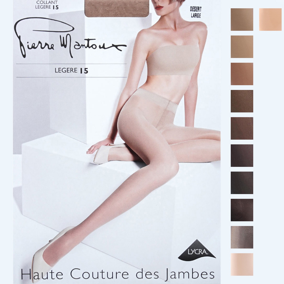 『ネコポス対応(4点まで)』Pierre Mantoux ピエールマントゥー パンティストッキング/ストッキング/LEGERE 15 レジェール15デニール レディース