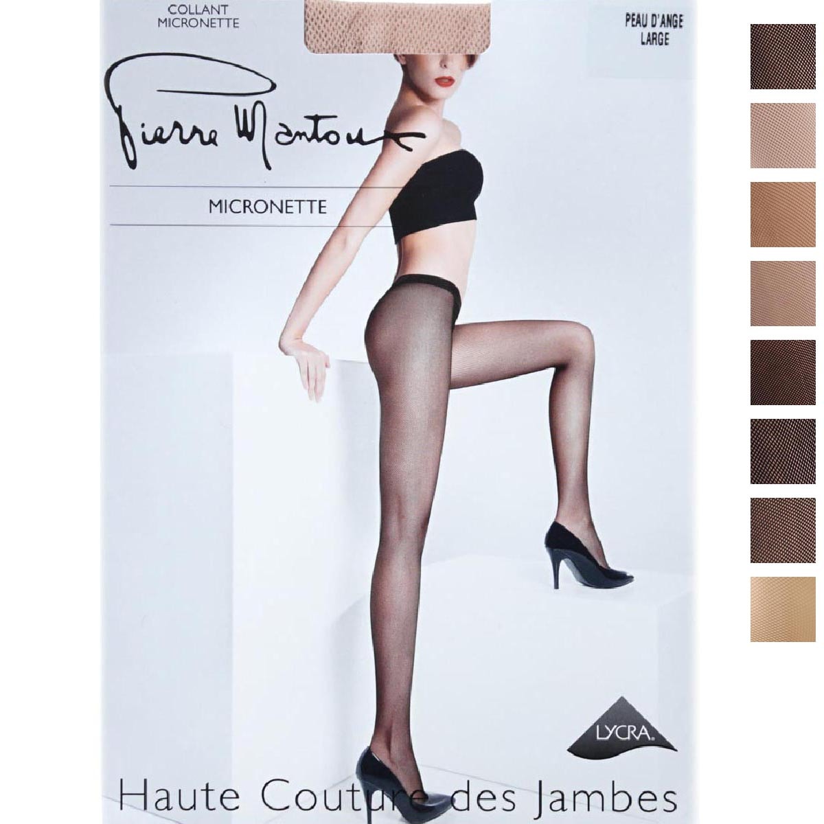 『ネコポス対応(3点まで)』Pierre Mantoux ピエールマントゥー 網タイツ/MICRONETTE マイクロネット レディース