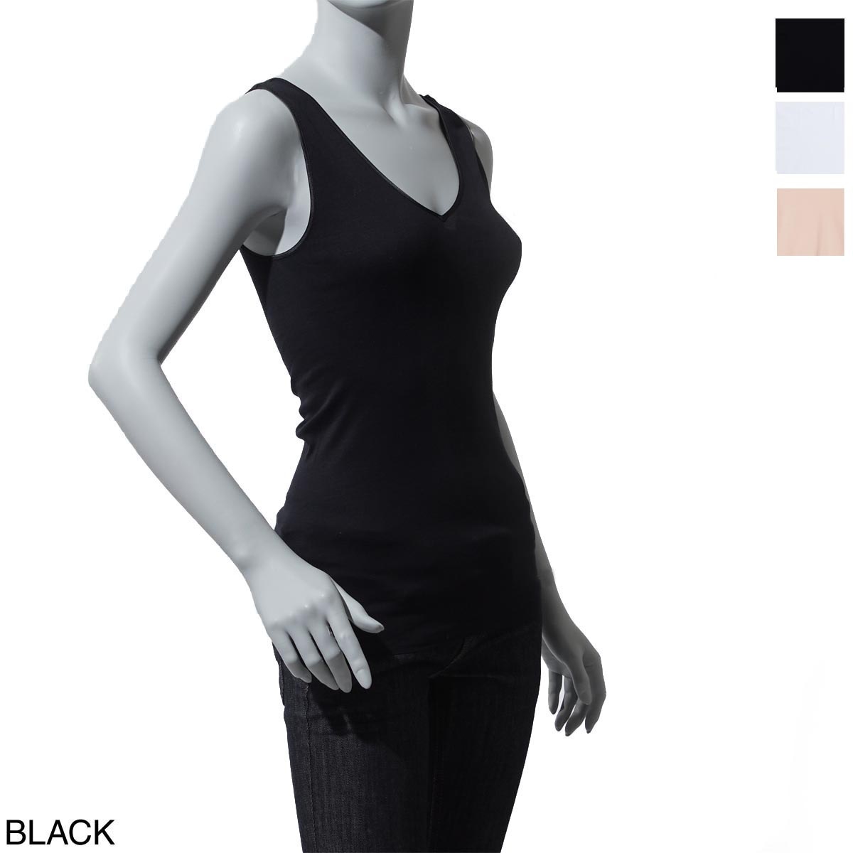 HANRO ハンロ タンクトップ/COTTON SEAMLESS コットンシームレス