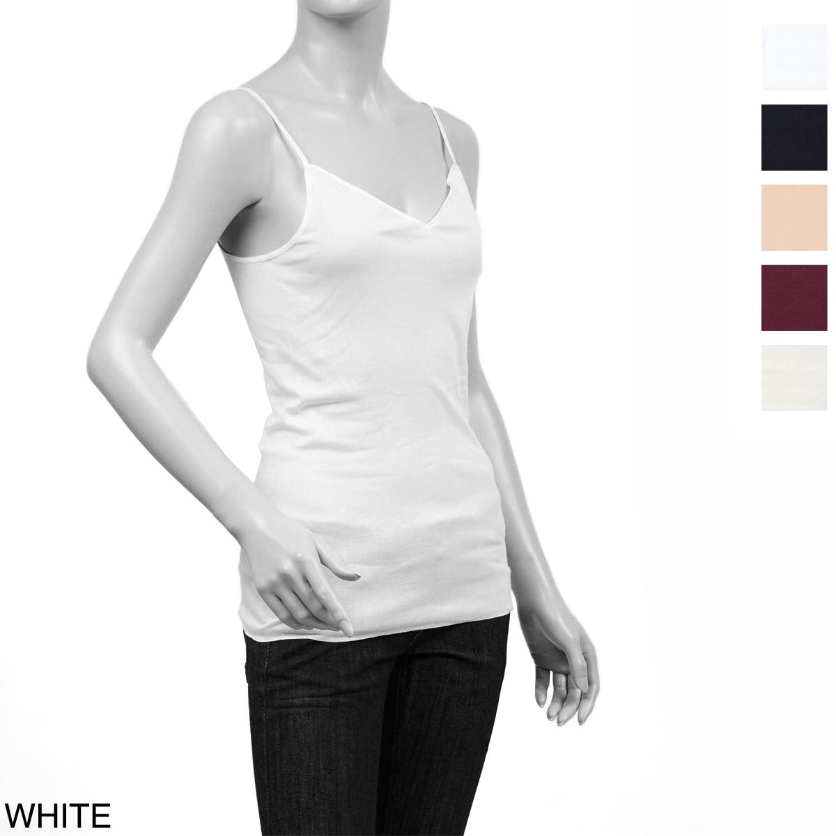 HANRO ハンロ キャミソール/SPAGHETTI TOP/COTTON SEAMLESS コットン シームレス レディース