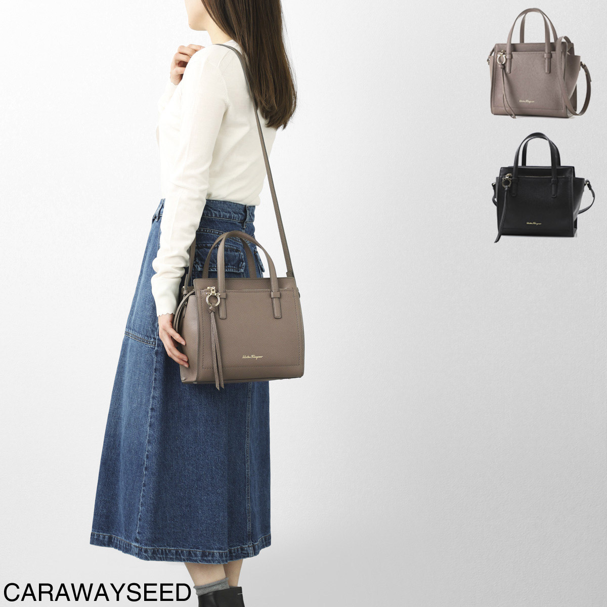 FERRAGAMO (Salvatore Ferragamo) フェラガモ トートバッグ 2WAY/AMY レディース