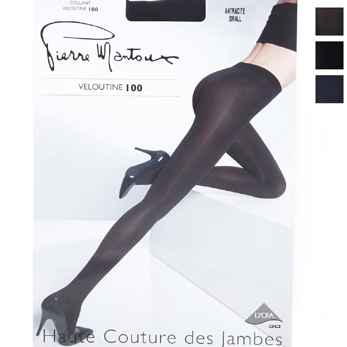 『ネコポス対応(2点まで)』Pierre Mantoux ピエールマントゥー タイツ/VELOUTINE 100 ベルーティン100デニール レディース