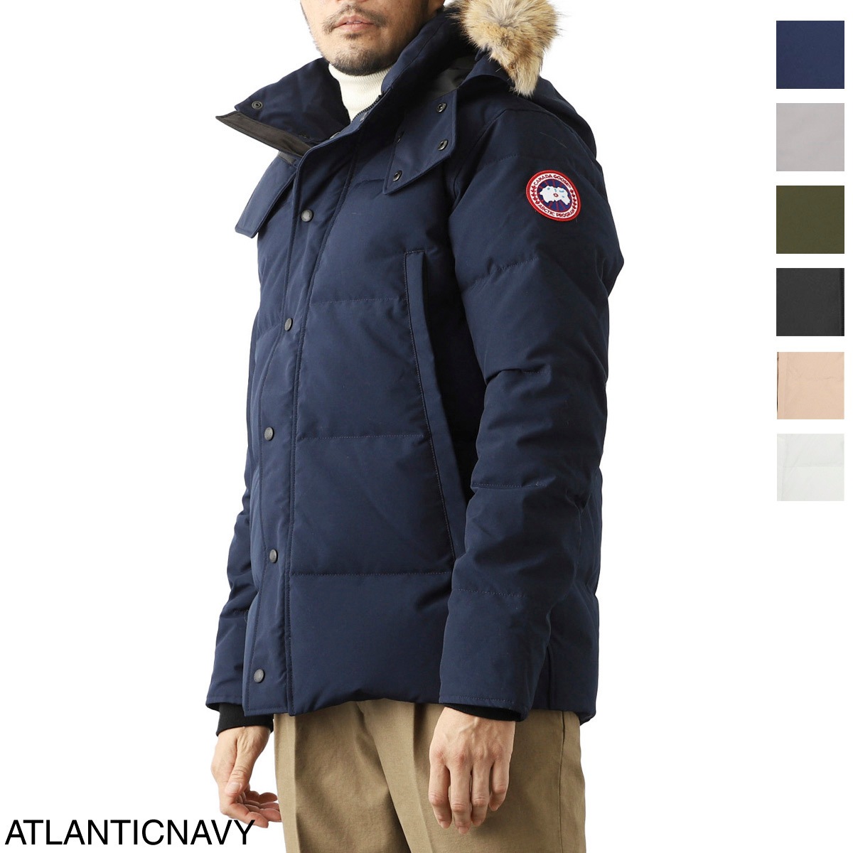 CANADA GOOSE カナダグース ファー付き ダウンジャケット/WYNDHAM PARKA SLIM メンズ