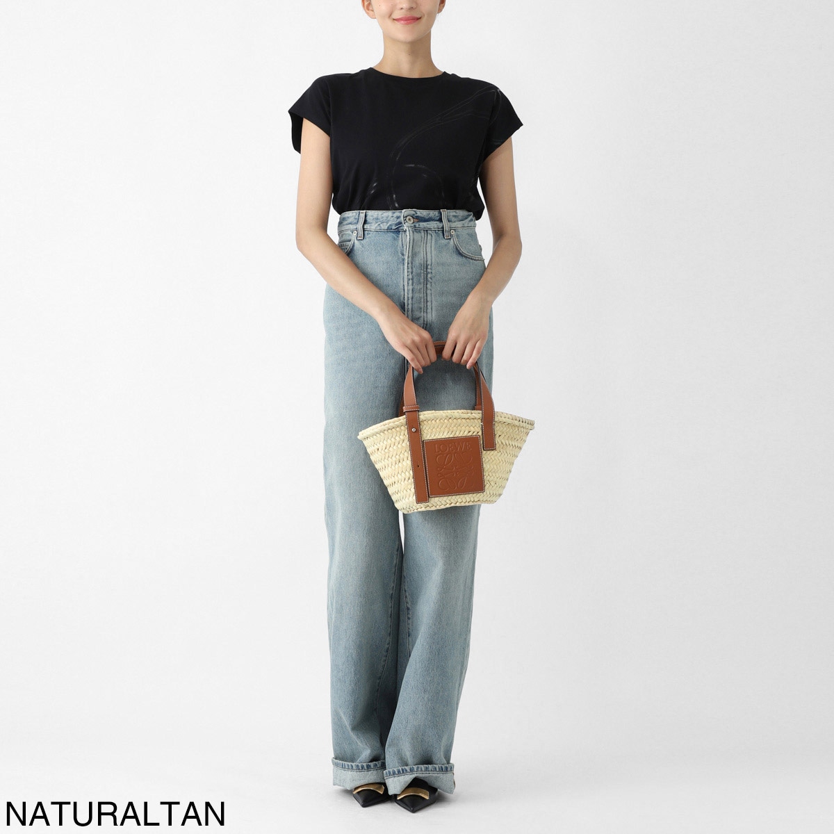 LOEWE ロエベ バスケットバッグ/トートバッグ/CESTA DE PALMA RAFFIA 