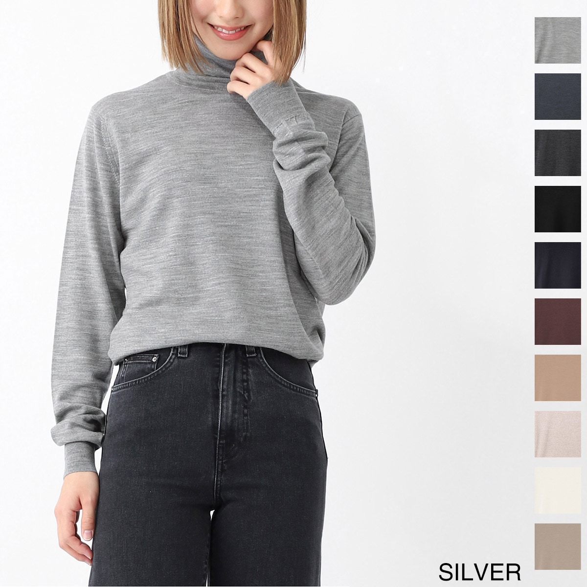 JOHN SMEDLEY ジョンスメドレー タートルネックセーター/CATKIN