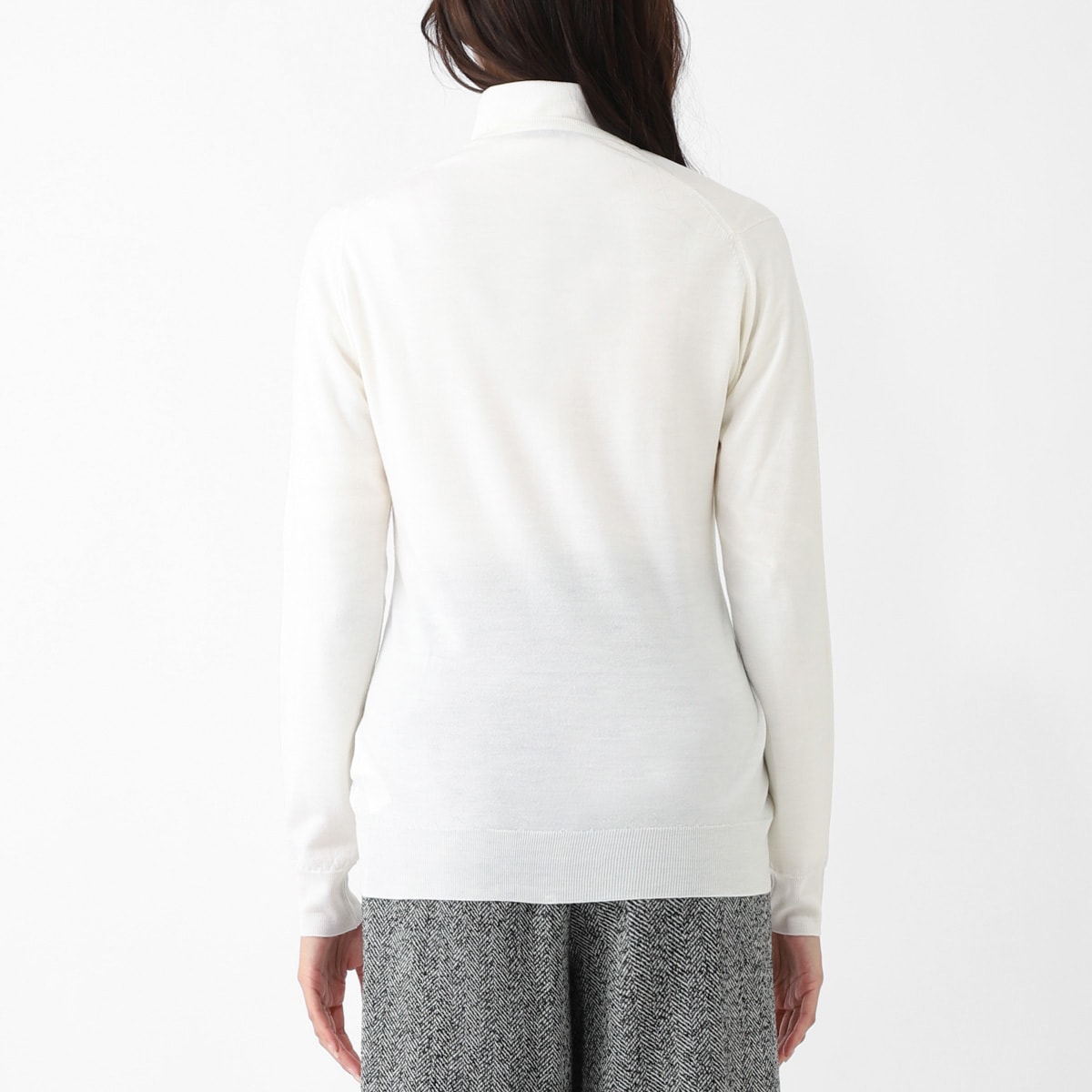 JOHN SMEDLEY ジョンスメドレー クルーネック カーディガン/BUTTERCUP エクストラファインメリノウール 30ゲージ レディース