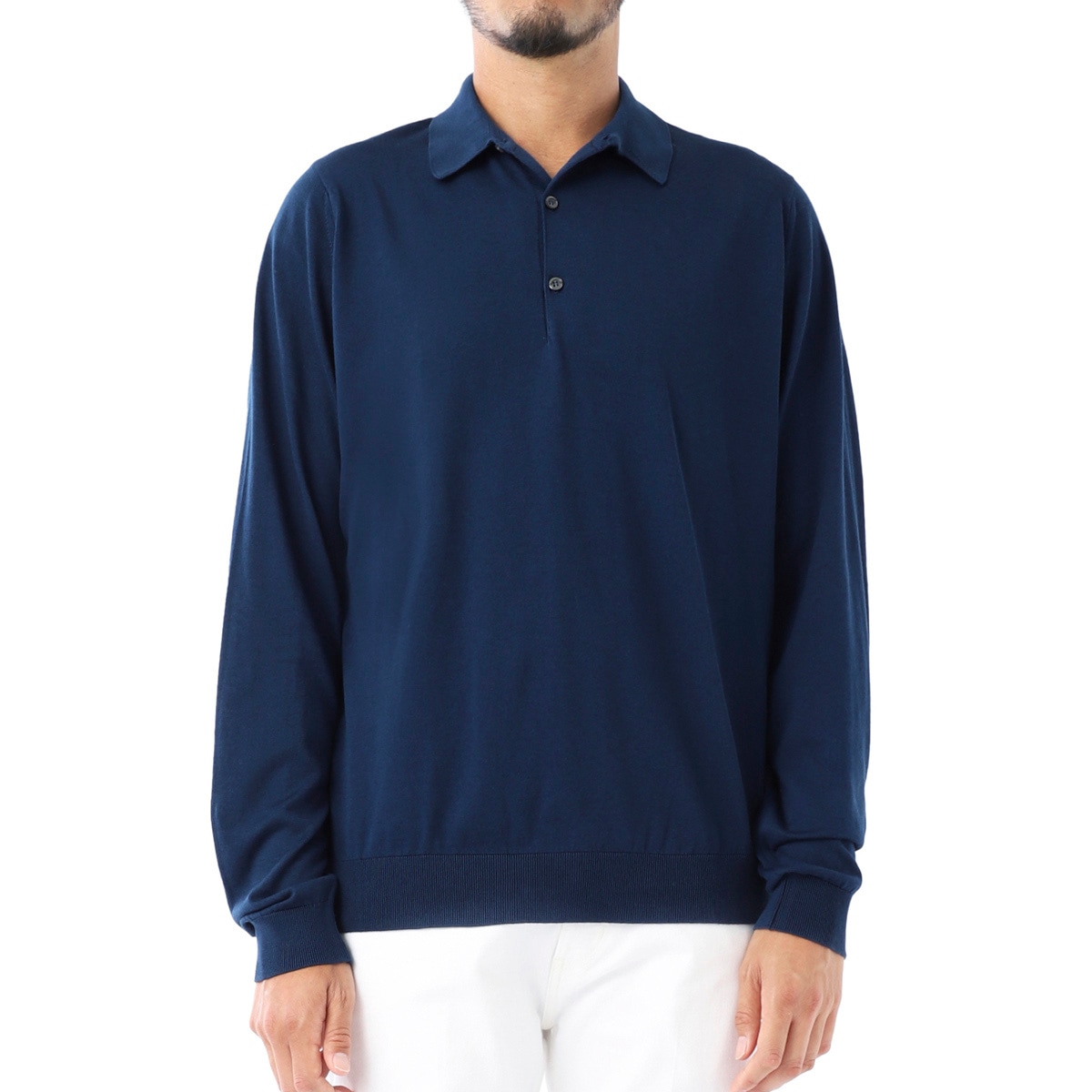 JOHN SMEDLEY ジョンスメドレー 長袖 ポロシャツ/BRADWELL シーアイランドコットン 30ゲージ STANDARD FIT メンズ