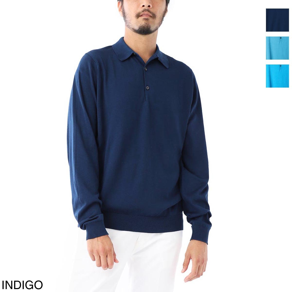 JOHN SMEDLEY ジョンスメドレー 長袖 ポロシャツ/BRADWELL シー