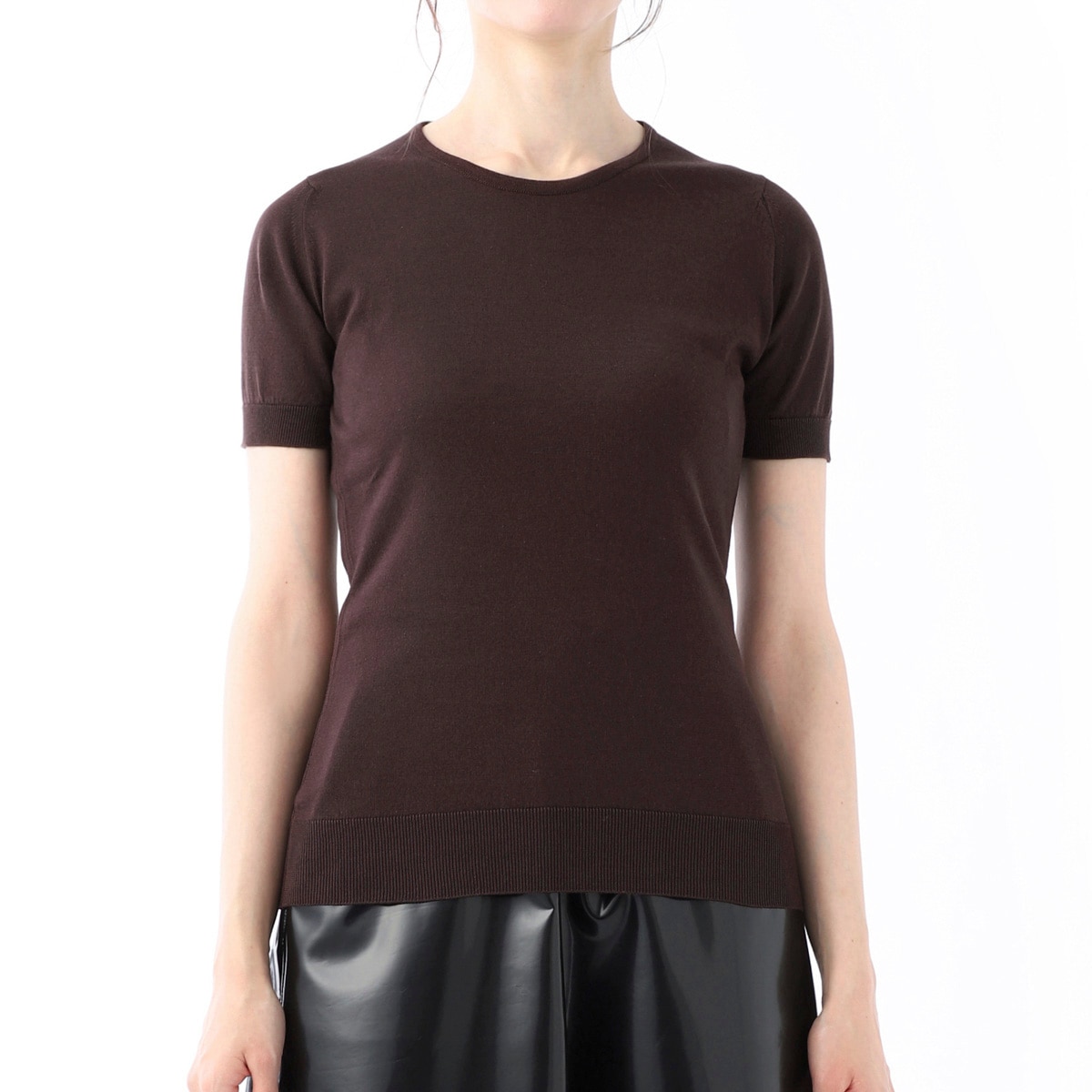 【アウトレット】JOHN SMEDLEY ジョンスメドレー クルーネック半袖ニット/DANIELLA シーアイランドコットン 30ゲージ SLIM FIT レディース