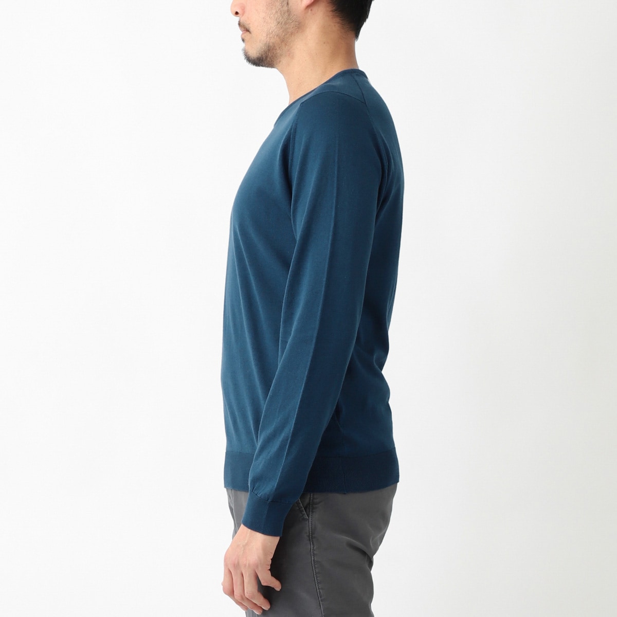JOHN SMEDLEY ジョンスメドレー クルーネック ニット/HATFIELD シーアイランドコットン 30ゲージ STANDARD FIT メンズ