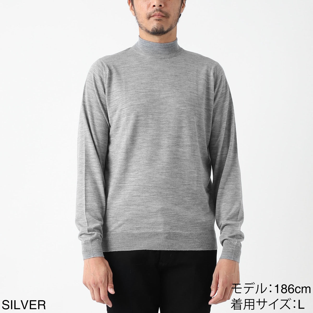 JOHN SMEDLEY ジョンスメドレー モックネック ニット/HARCOURT エクストラファインメリノウール 30ゲージ STANDARD FIT メンズ