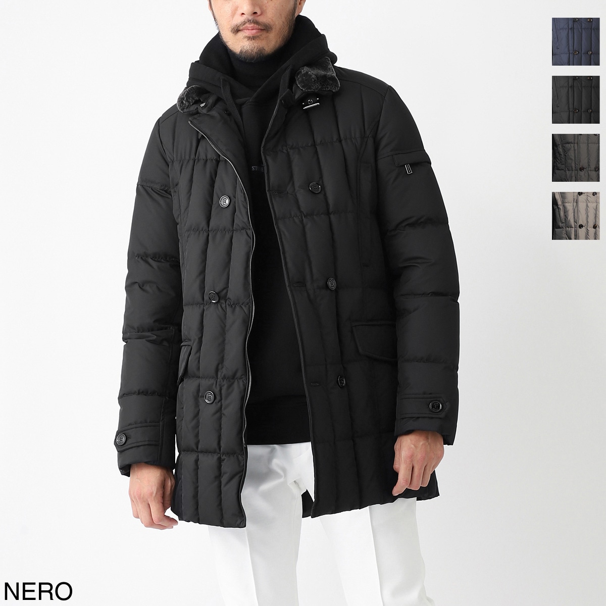 MoorER ブラックダウンジャケット 楽天市場】MOORER ダウンコート ムーレー ダウン ジャケット メンズ