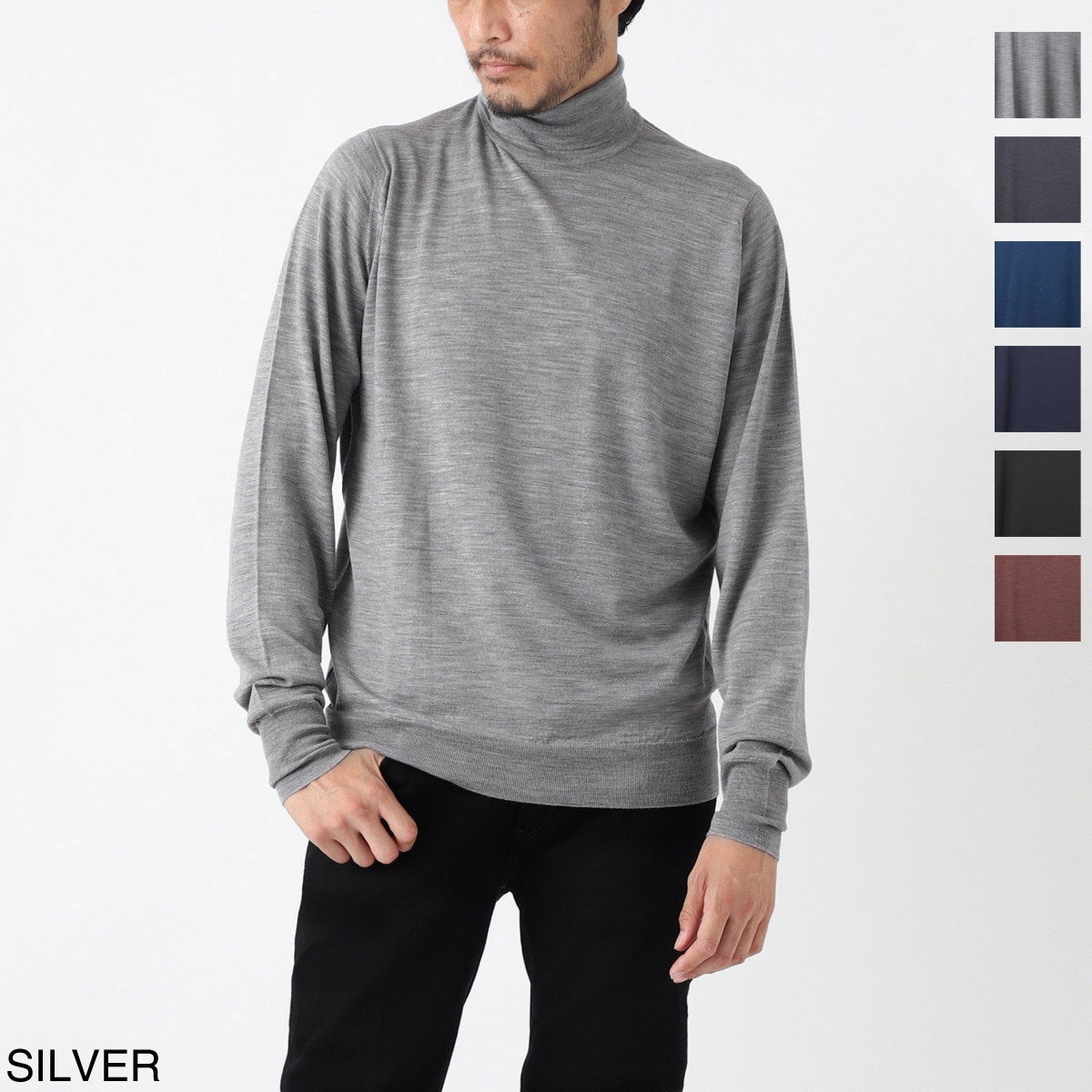JOHN SMEDLEY 24G EASY FIT ウール ニットシャツ TIBOR（ニット