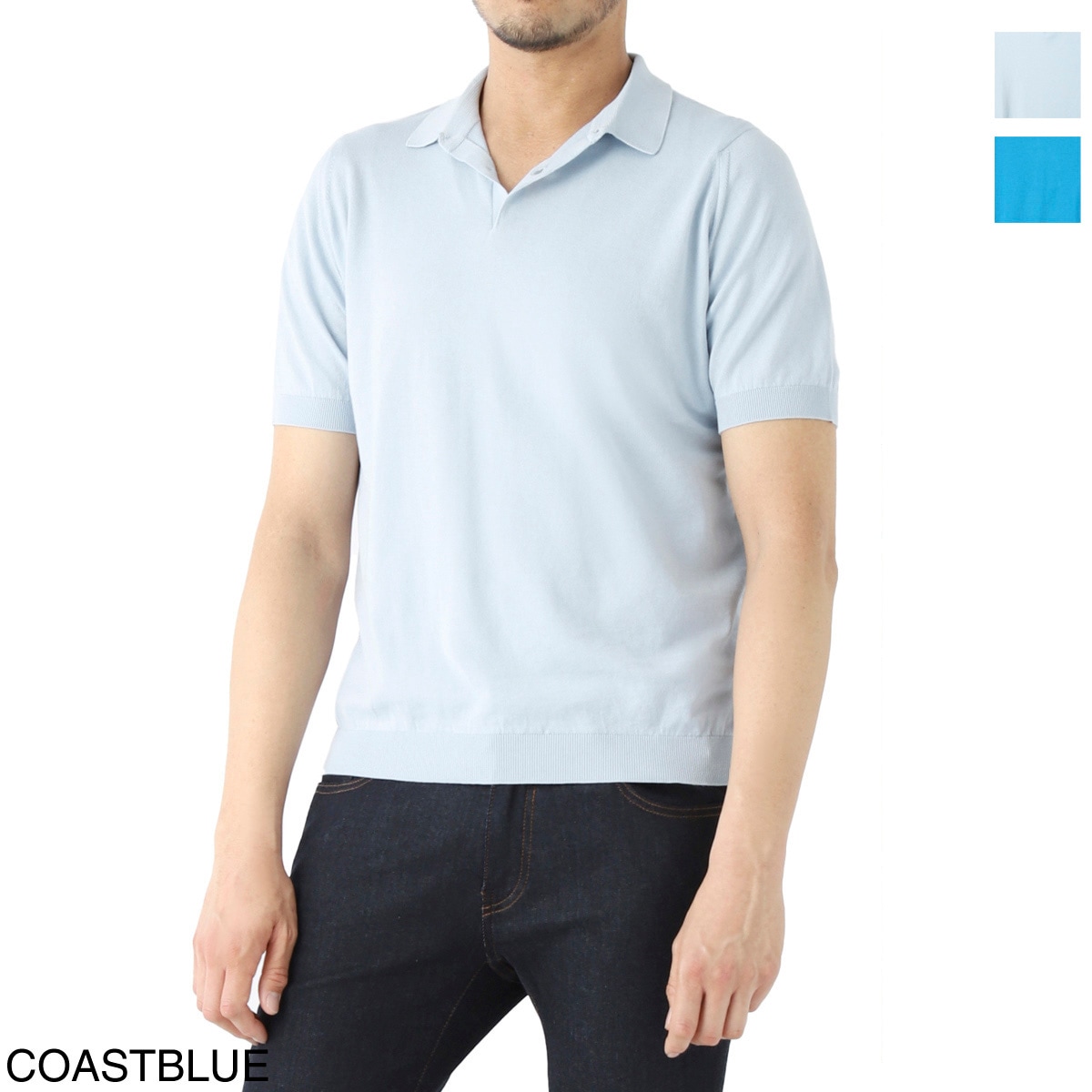 JOHN SMEDLEY ジョンスメドレー ニットポロシャツ/RHODES シーアイランドコットン 30ゲージ ITALIAN FIT メンズ