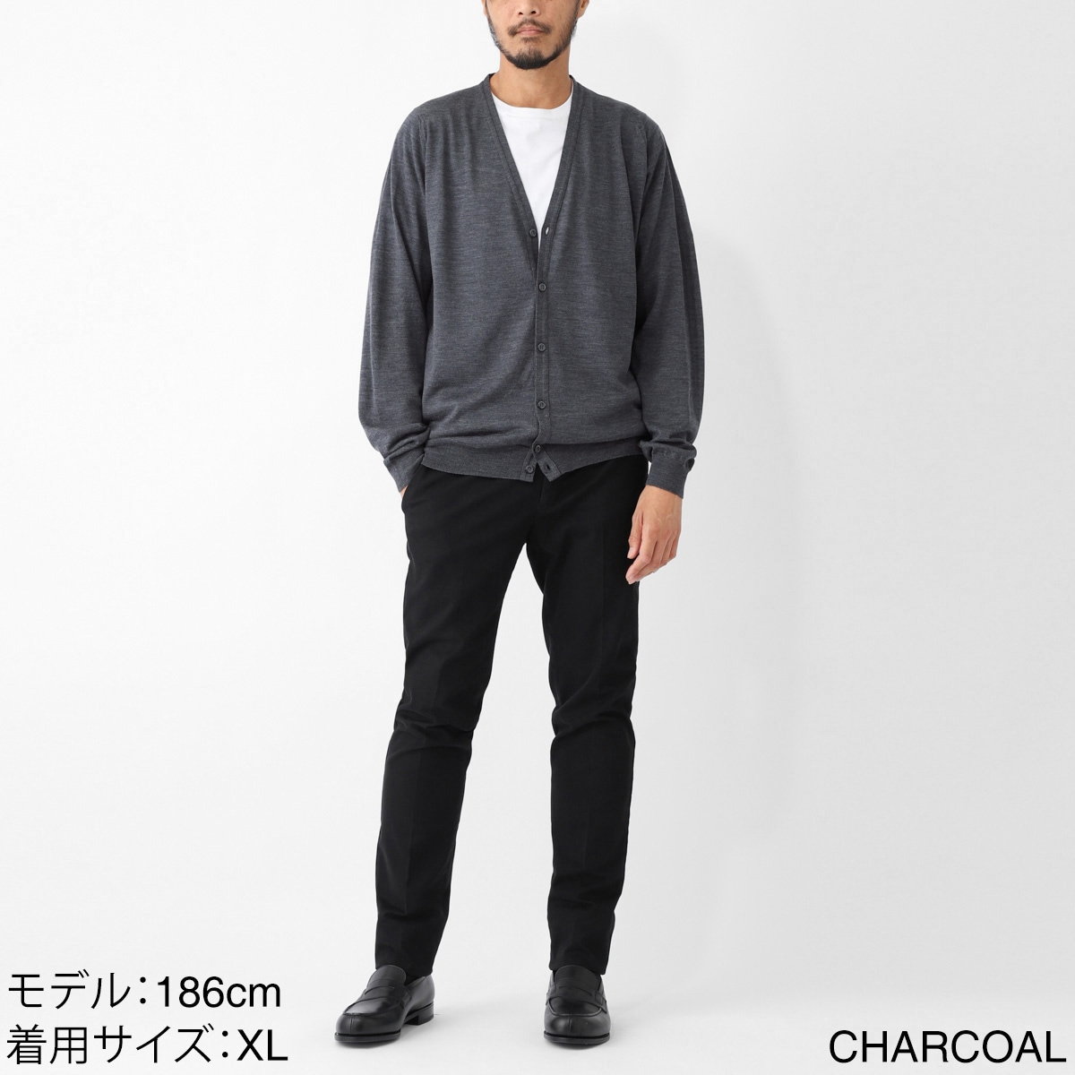 新品未使用JOHN SMEDLEYジョンスメドレーカーディガンPETWORTH JOHN SMEDLEY ジョンスメドレー カーディガン/PETWORTH