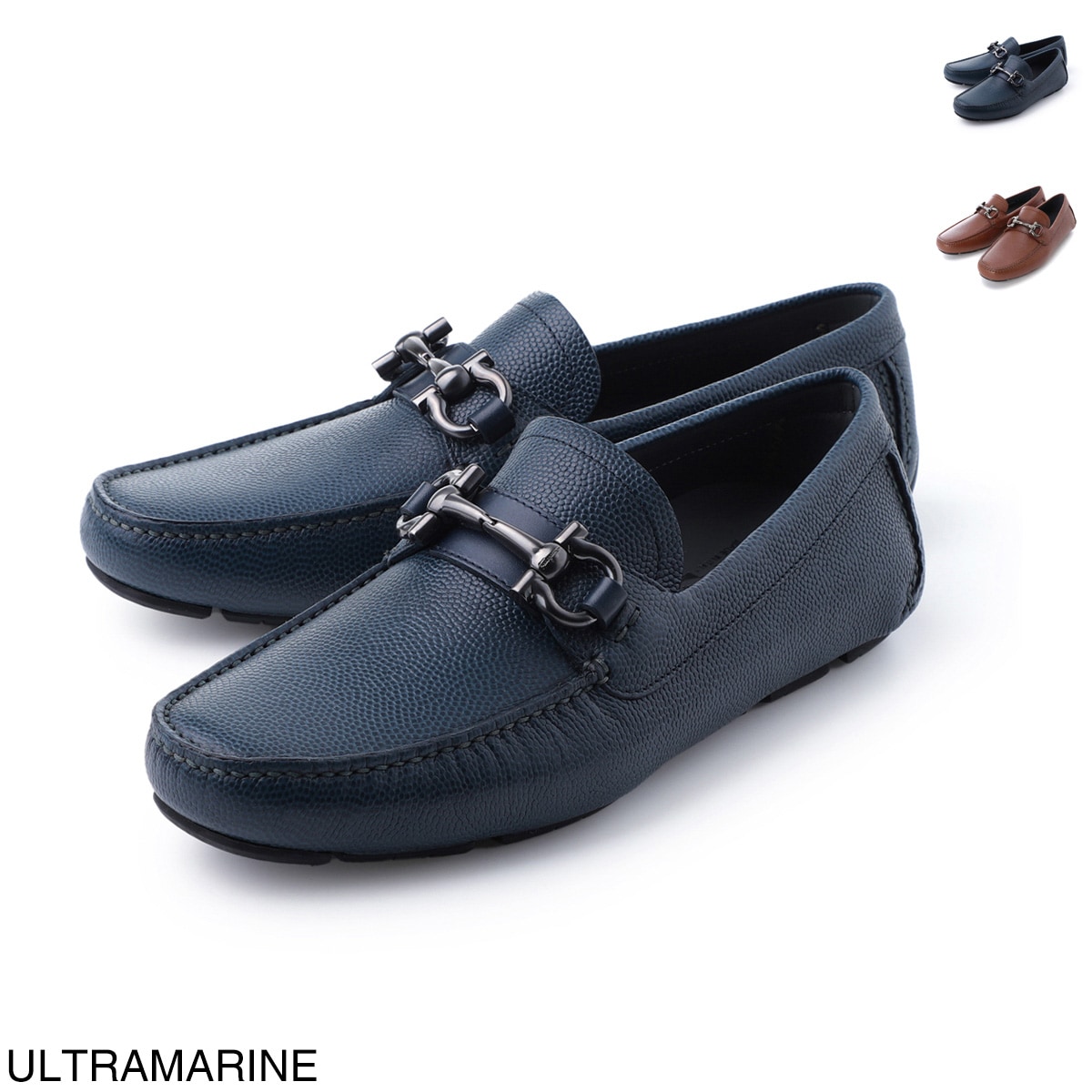 Salvatore Ferragamo ネイビー ローファー Salvatore Ferragamo ネイビー ローファー 23.5cm - メルカリ