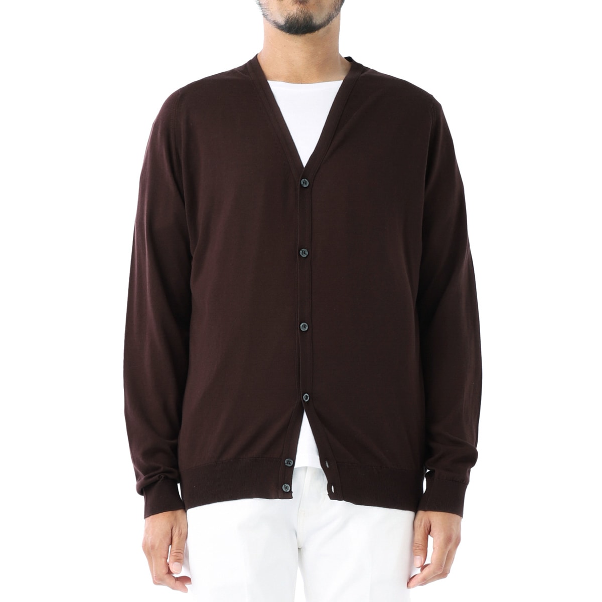 JOHN SMEDLEY ジョンスメドレー カーディガン/WHITCHURCH シーアイランドコットン 30ゲージ STANDARD FIT メンズ