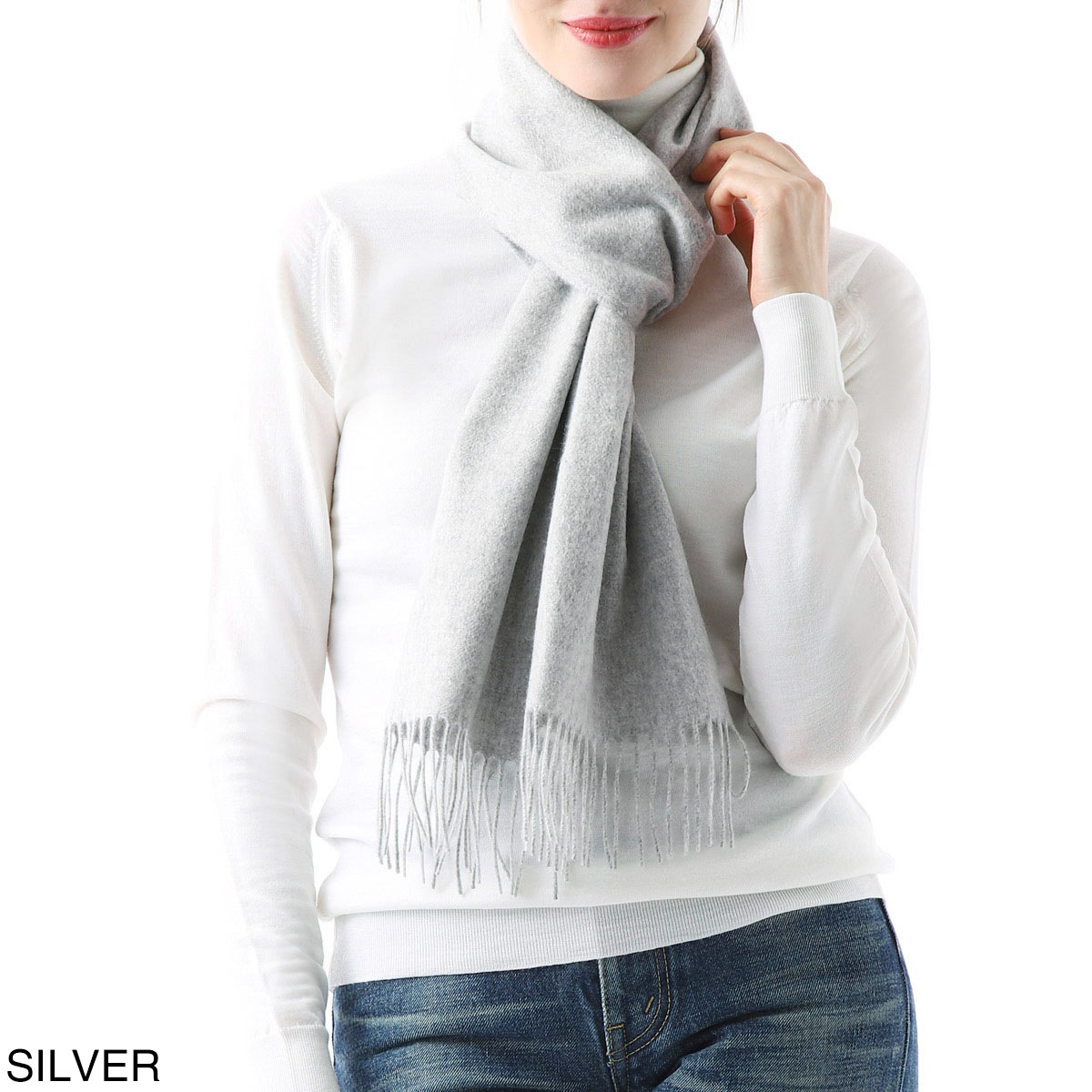 JOHNSTONS OF ELGIN ジョンストンズ カシミヤ100％ マフラー