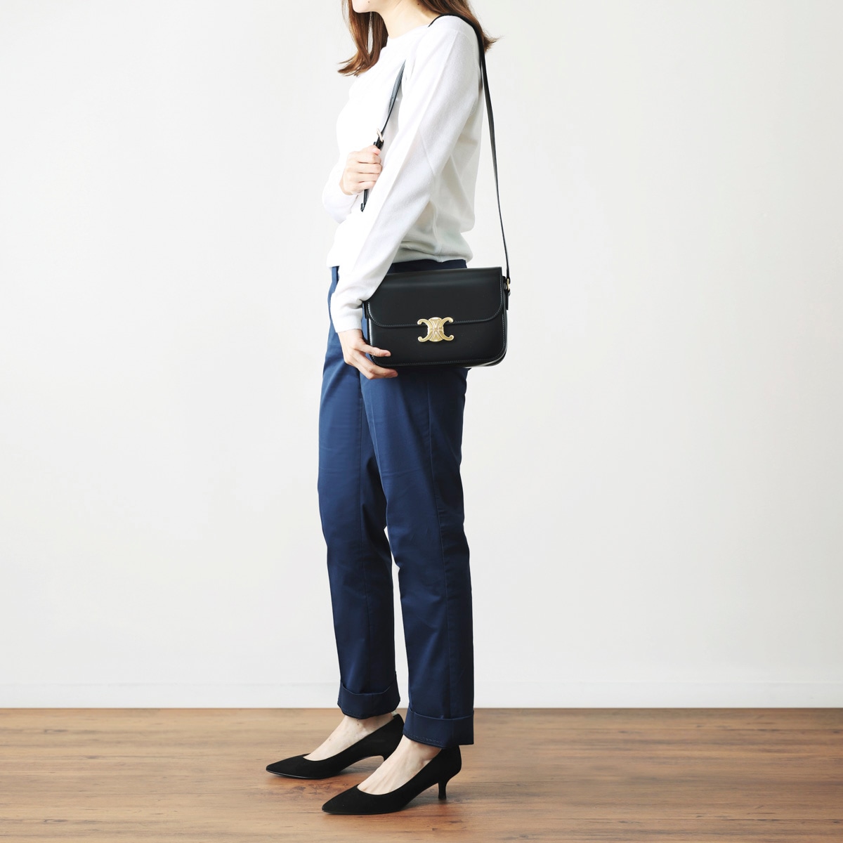 CELINE セリーヌ ショルダーバッグ/CLASSIQUE MEDIUM TRIOMPHE BAG