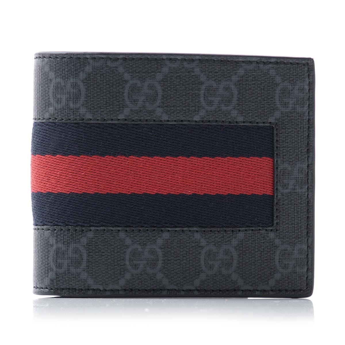 GUCCI グッチ 2つ折り財布 小銭入れ付き/GGスプリーム ニュー