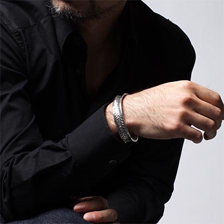 GARDEL ガーデル バングル/ブレスレット/WEAVING BRACELET【返品交換不可】 メンズ