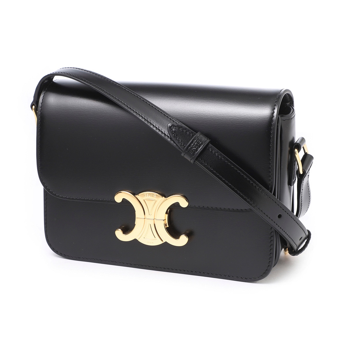 CELINE セリーヌ ショルダーバッグ トリオンフ ロゴ総柄 ブラック 黒 CELINE - 新品 セリーヌ CELINE ショルダーバッグ トリオンフ
