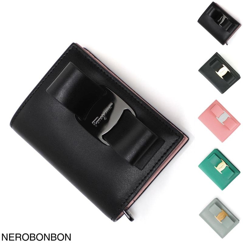 FERRAGAMO フェラガモ 2つ折り財布 小銭入れ付き レディース
