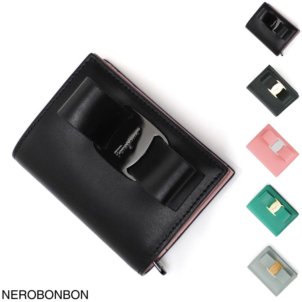 FERRAGAMO フェラガモ 2つ折り財布 小銭入れ付き レディース