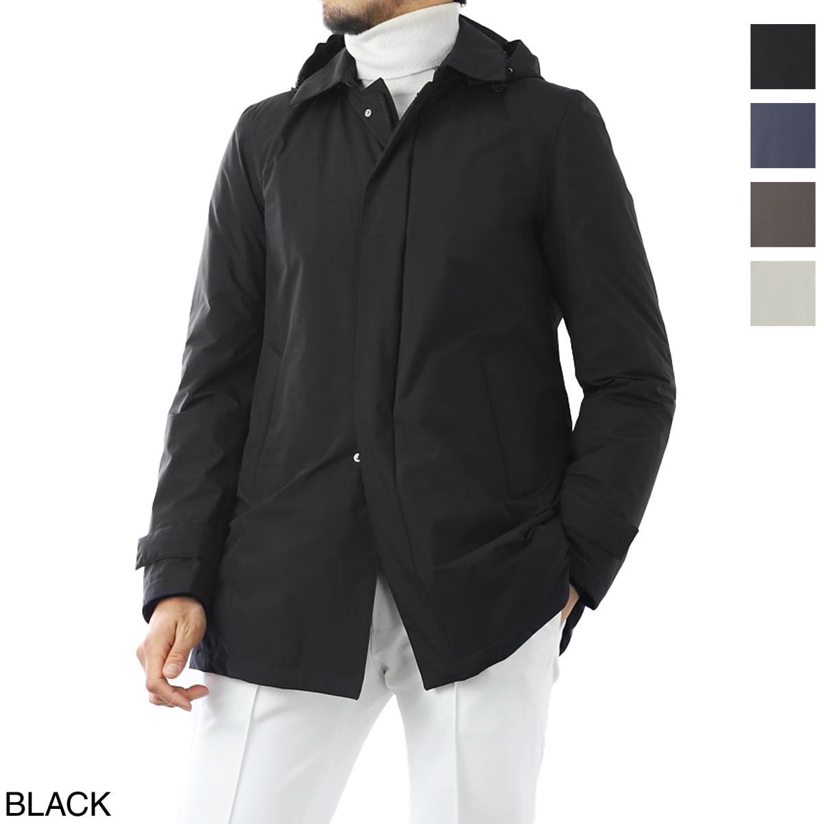 【アウトレット】【ラスト1点】HERNO ヘルノ フード付き ダウンコート/HERNO LAMINAR SARTORIAL ENGINEERING GORE-TEX【大きいサイズあり】 メンズ