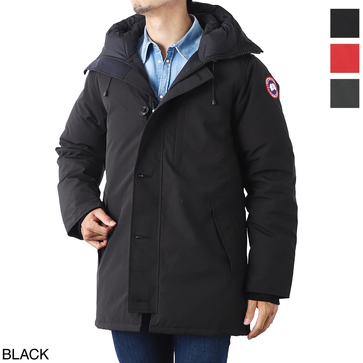 【アウトレット】【ラスト1点】CANADA GOOSE カナダグース フーデッド ダウンコート/CHATEAU PARKA NO FUR 11 メンズ