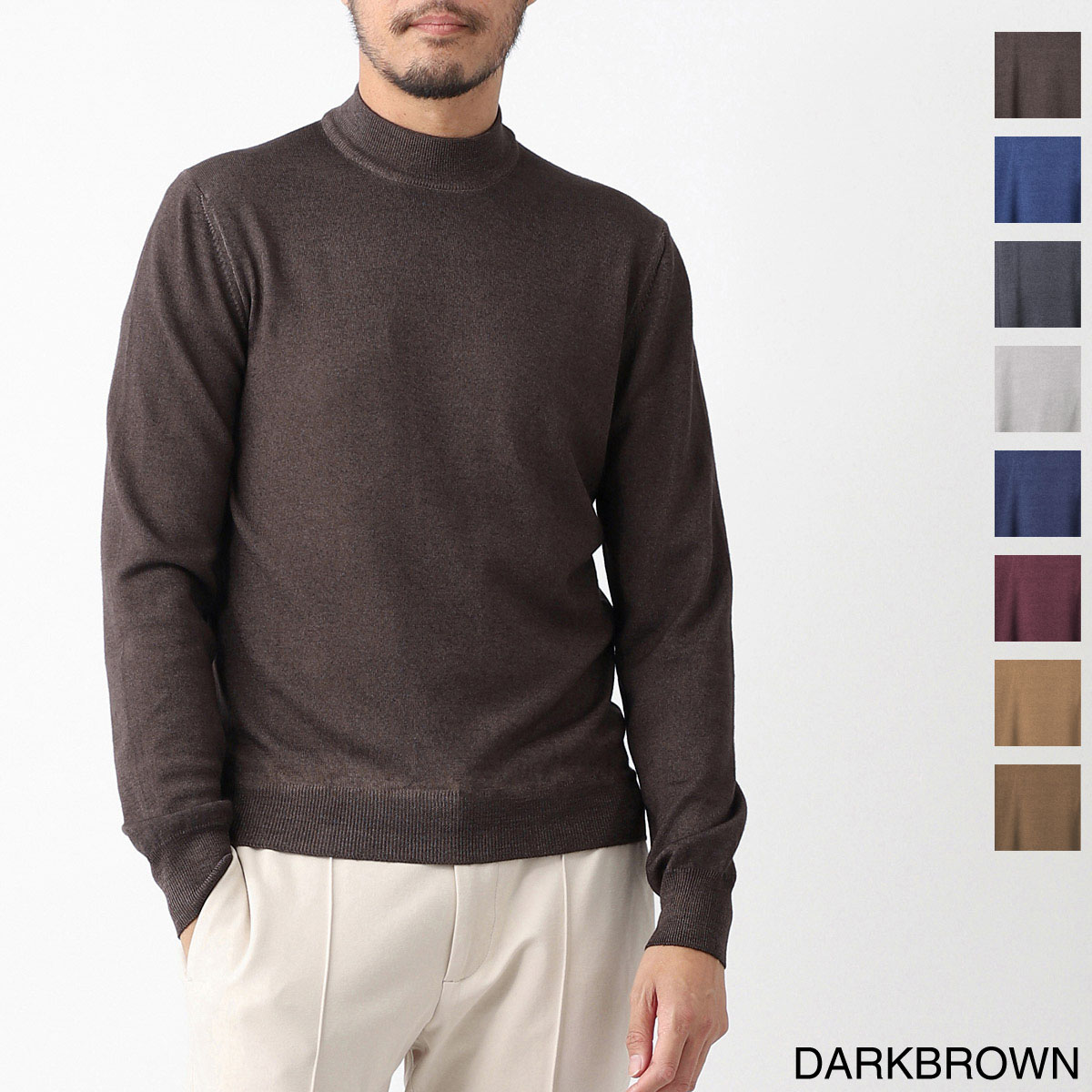 Gran Sasso グランサッソ モックネック ニット/LUPPETTO M/L VINTAGE【大きいサイズあり】 メンズ