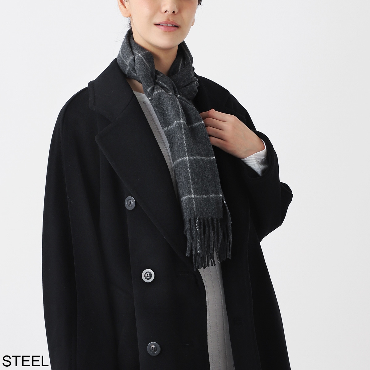 Joshua Ellis ジョシュアエリス カシミヤマフラー/マフラー/CP レディース