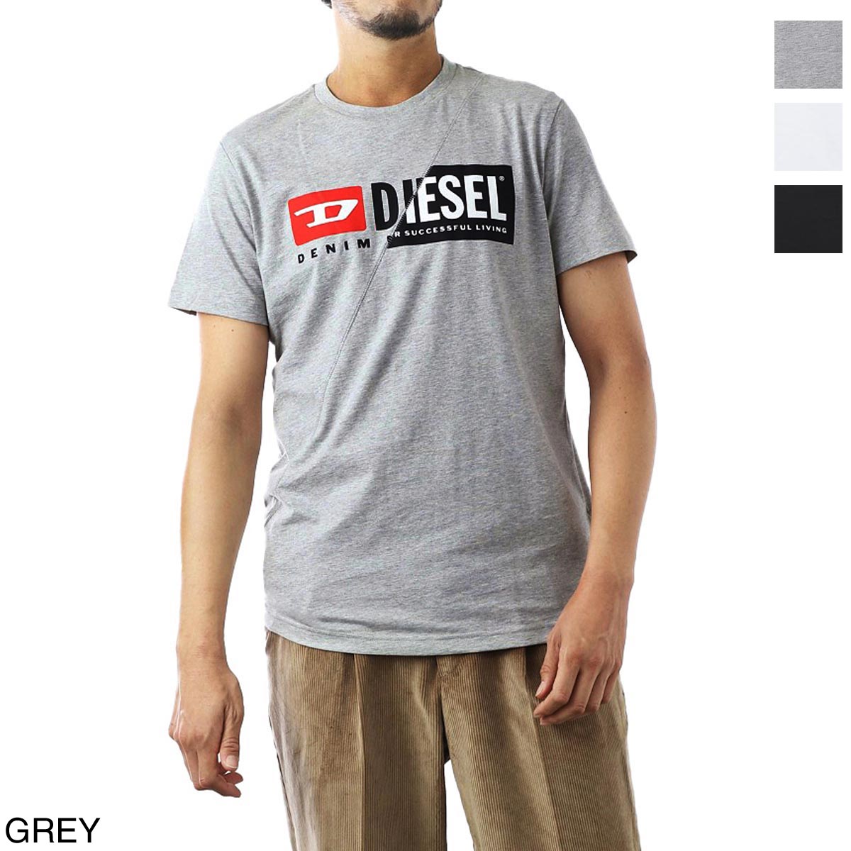DIESEL ディーゼル クルーネック Tシャツ/T-DIEGO-CUTY メンズ