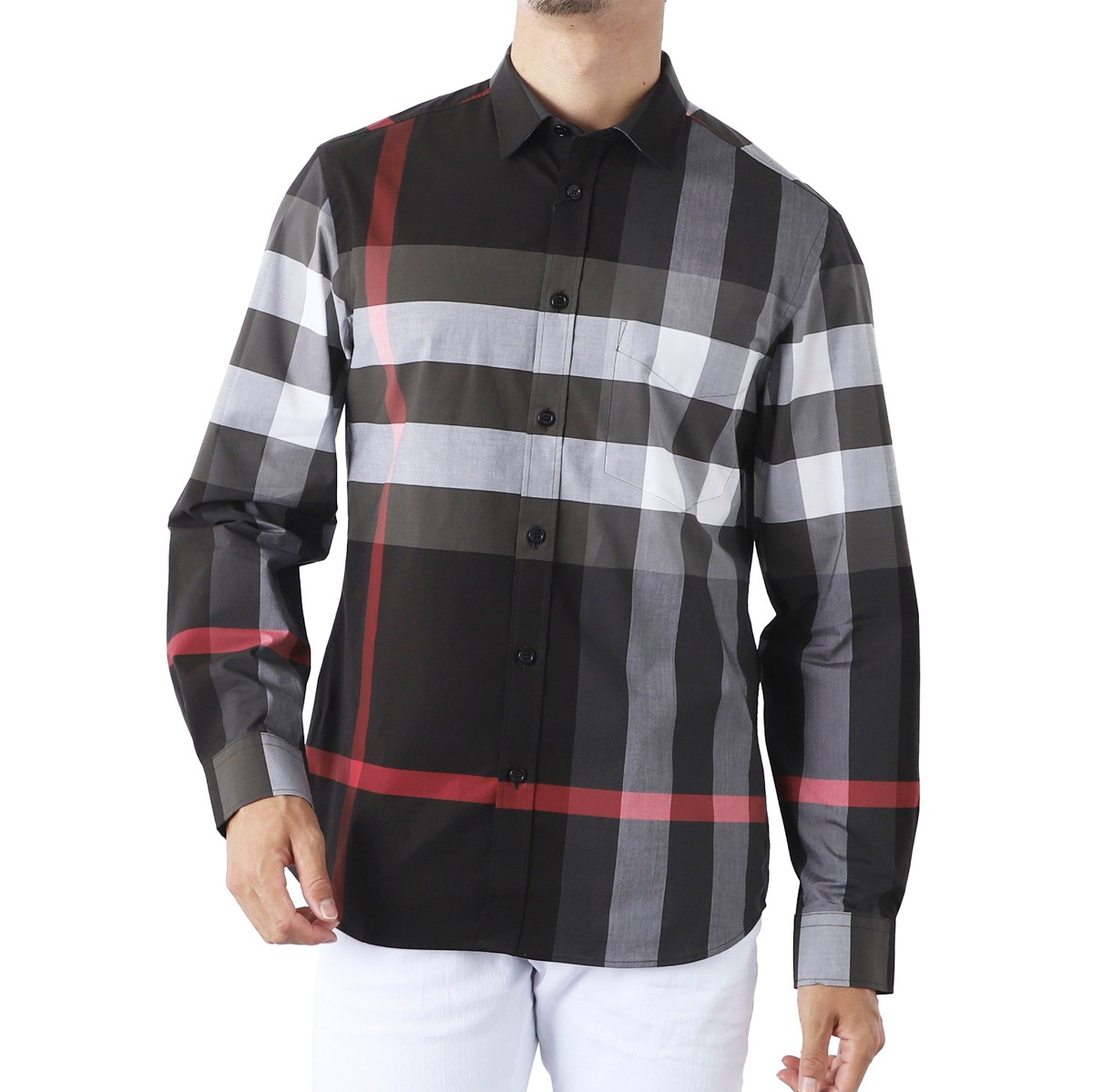 BURBERRY バーバリー 長袖レギュラーカラーシャツ/SOMERTON メンズ 