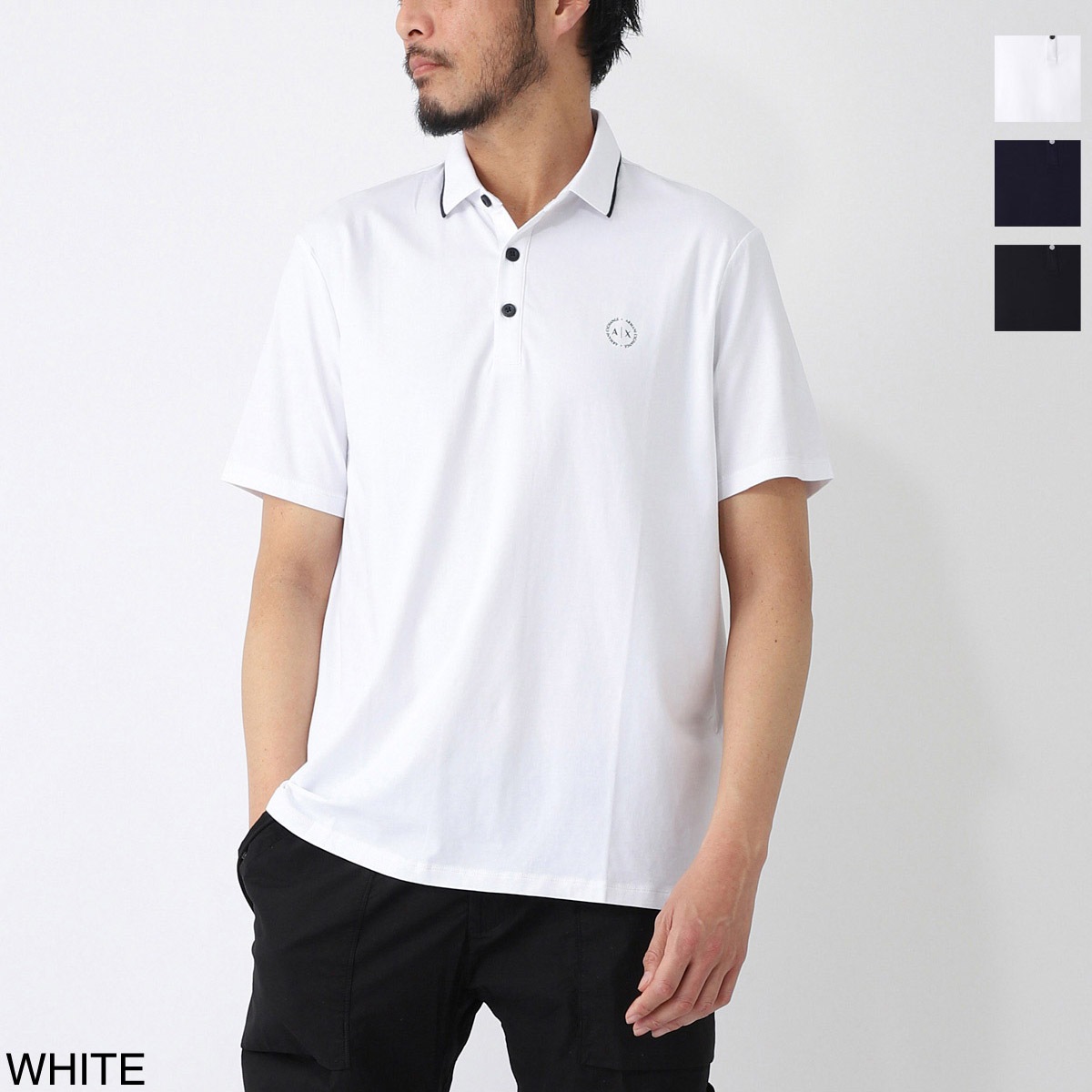 ARMANI EXCHANGE アルマーニエクスチェンジ ポロシャツ/POLO SHIRT WITH CONTRAST DETAILS メンズ