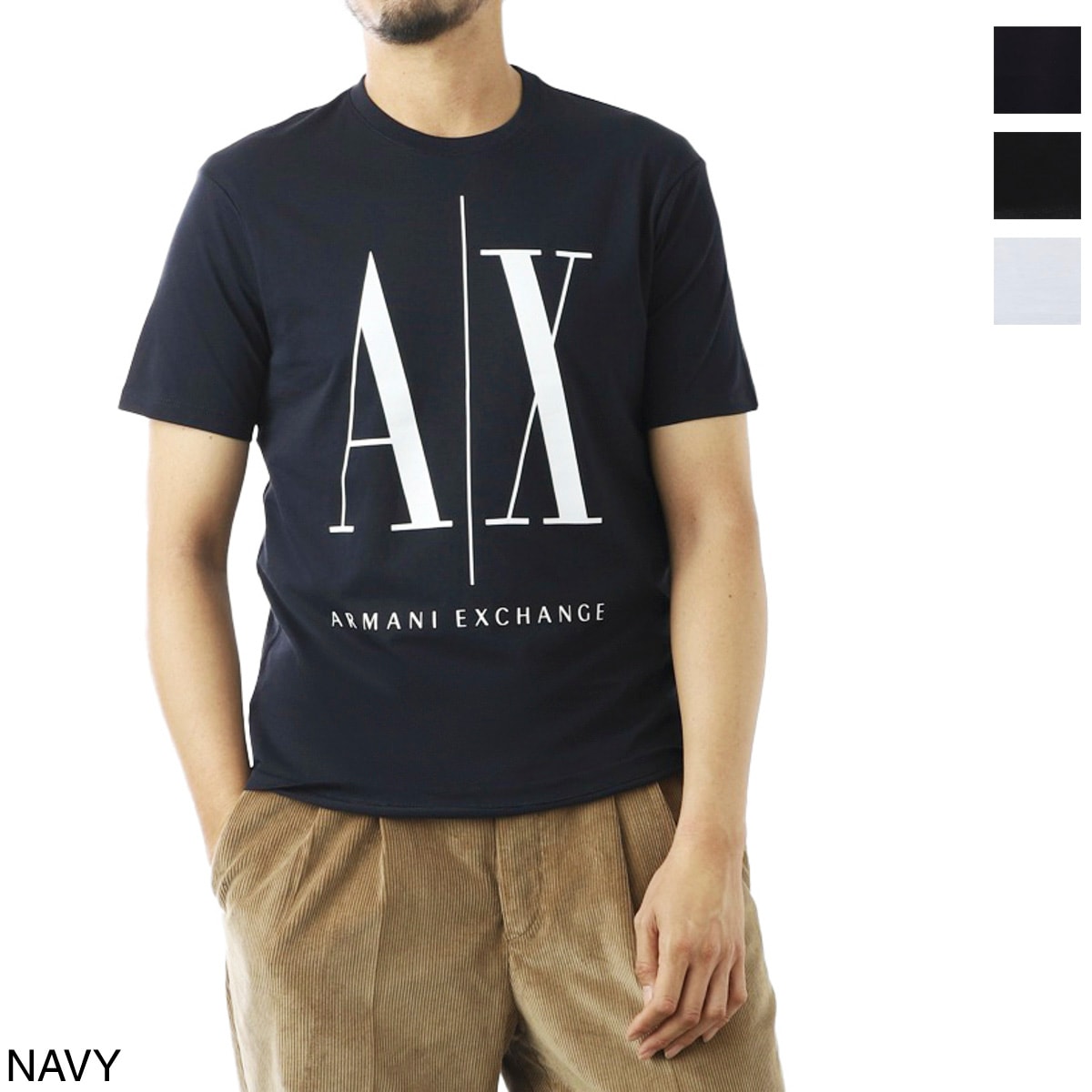 ARMANI EXCHANGE アルマーニエクスチェンジ クルーネック 半袖Tシャツ/ICON T-SHIRT メンズ